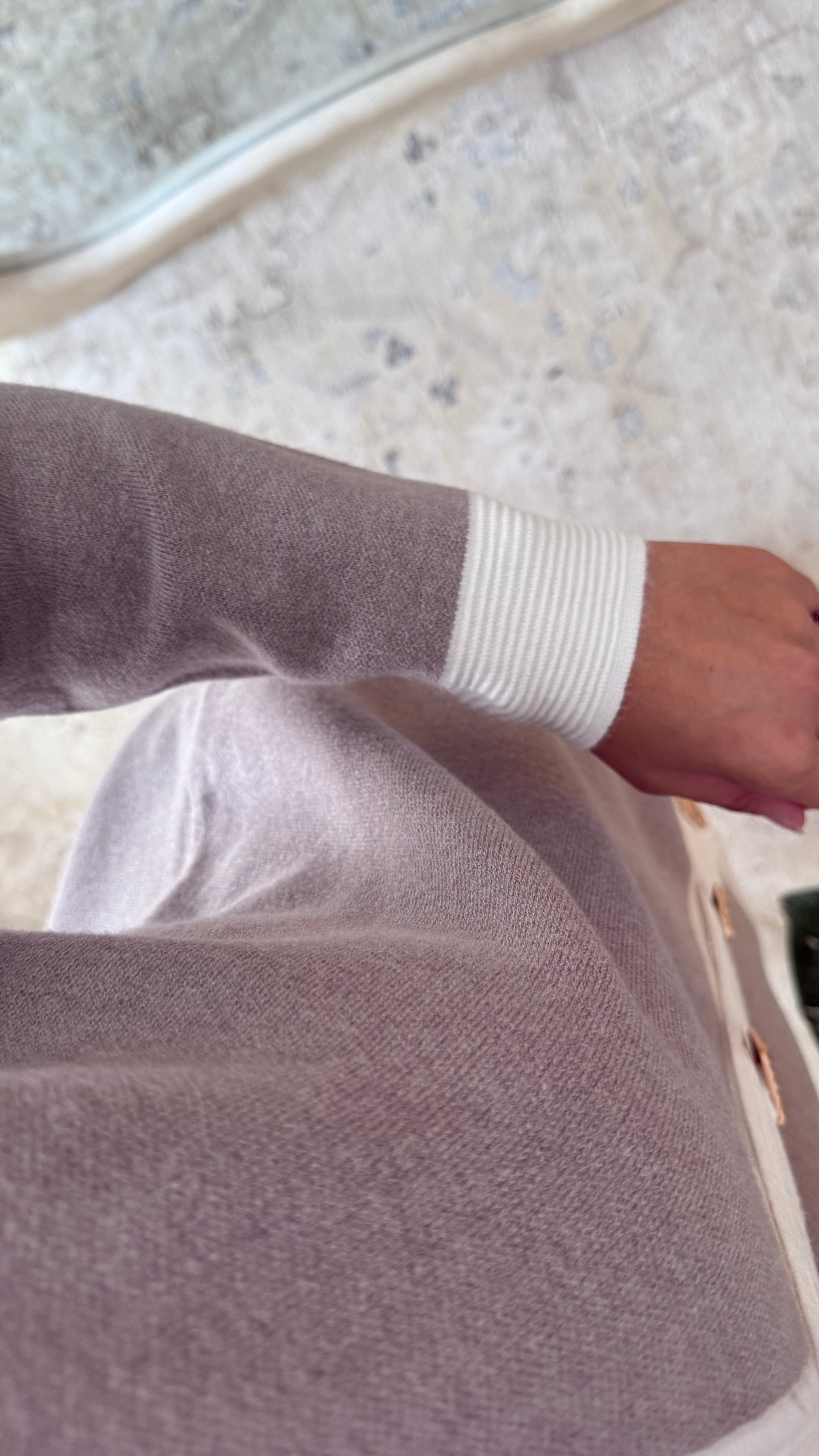 Ensemble taupe gilet + pantalon