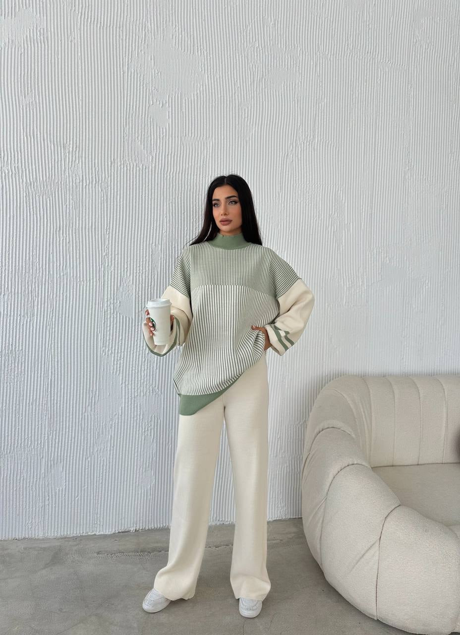 Ensemble tricot vert d’eau