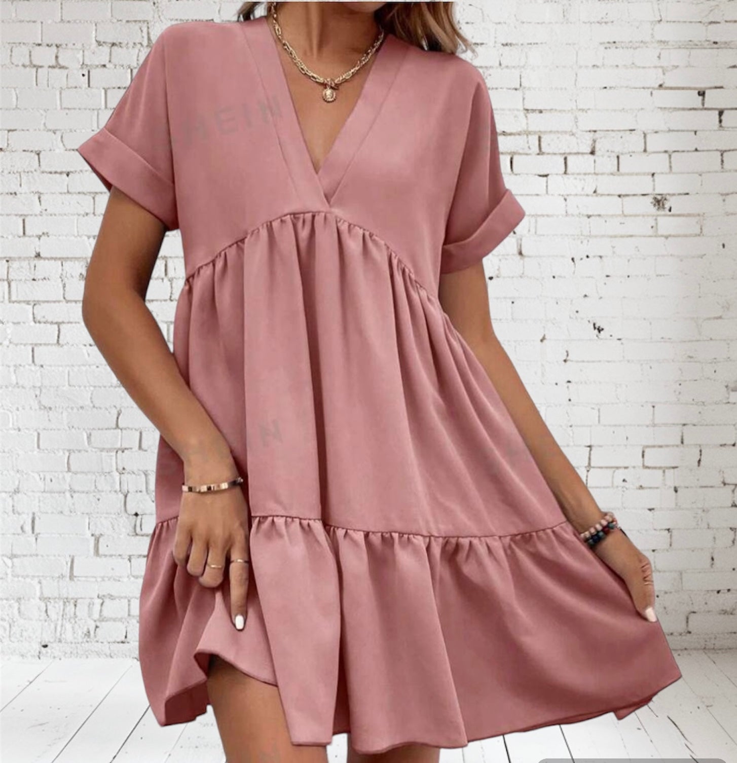 Robe vieux rose